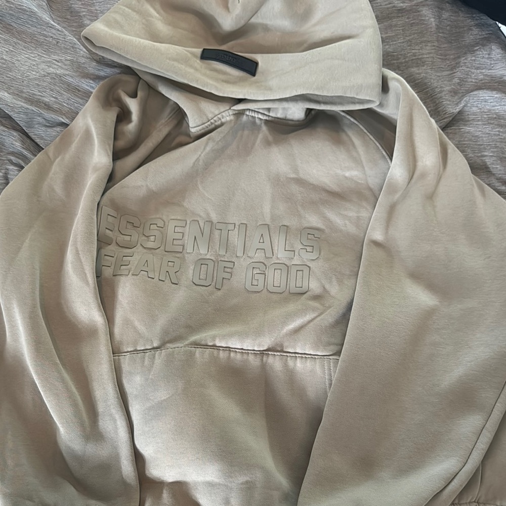 Fear of God Essentials Beige Sweatshirt
